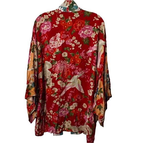 Spell and the Gypsy Collective Delilah Patchwork Short Kimono boho festival OS - Picture 8 of 16